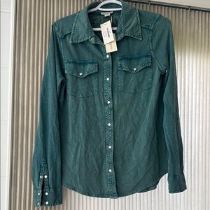 Sundance Teal Casual Shirt